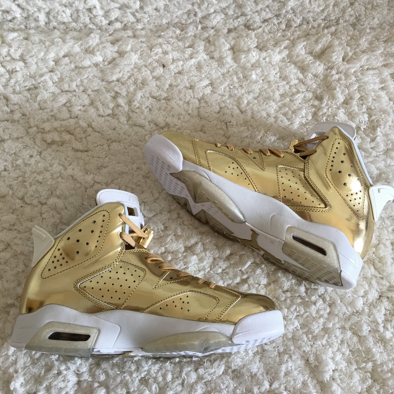 Authentic Air Jordan 6 Pinnacle Gold